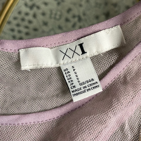 Lavender Sheer Peplum Tank from Forever 21 - Picture 4 of 5